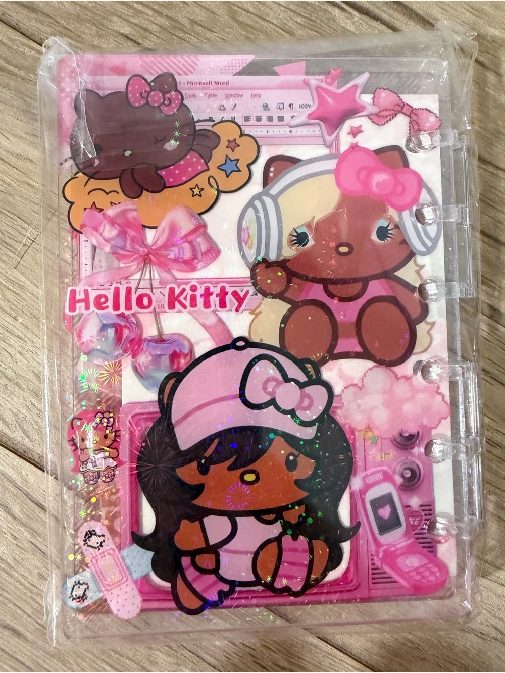 Hello Kitty Mini Shaker Notebook - Picture 2 of 2